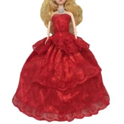 Fashion Doll Dress Girl Floral Clothes Handmade Doll Floral Dresses For 30cm Doll Accessories