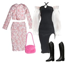 1/6 Doll Clothes Fashion Mix Leather Style for 12 inch Fashion Doll Outfits Set Handmade 30cm Doll Clothing Accessories