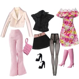 1/6 Doll Clothes Fashion Mix Leather Style for 12 inch Fashion Doll Outfits Set Handmade 30cm Doll Clothing Accessories
