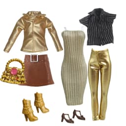 1/6 Doll Clothes Fashion Mix Leather Style for 12 inch Fashion Doll Outfits Set Handmade 30cm Doll Clothing Accessories