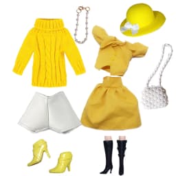 1/6 Doll Clothes Fashion Mix Leather Style for 12 inch Fashion Doll Outfits Set Handmade 30cm Doll Clothing Accessories