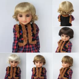 JD047 Full Sizes Doll Wigs 1/12 1/8 1/6 1/4 1/3 Classical Smart Curly Synthetic Mohair BJD Hair QBaby Pullip Blythes Toy Wig