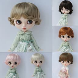 JD047 Full Sizes Doll Wigs 1/12 1/8 1/6 1/4 1/3 Classical Smart Curly Synthetic Mohair BJD Hair QBaby Pullip Blythes Toy Wig