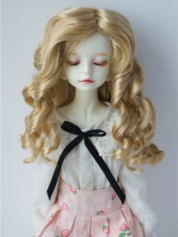 JD259 1/6 1/4 1/3 YOSD MSD SD Lady Roll Girlish Sauvage synthetic mohair BJD wig 6-7inch 7-8inch 8-9inch 9-10inch Blythes hair