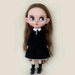 Arrival Handmade Blythe Clothes Round Neck Long Sleeve Black Dress for Barbie Blyth OB24 Azone OB22 Doll YMY 22 23 Doll