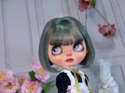 Blythes Doll Wigs Fit the 1/6 Size of the Stylish New Versatile Short Bob Hair with High Temperature Silk Wig in Linen Pink Gold