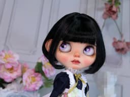 Blythes Doll Wigs Fit the 1/6 Size of the Stylish New Versatile Short Bob Hair with High Temperature Silk Wig in Linen Pink Gold
