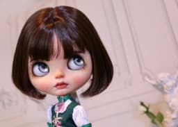 Blythes Doll Wigs Fit the 1/6 Size of the Stylish New Versatile Short Bob Hair with High Temperature Silk Wig in Linen Pink Gold