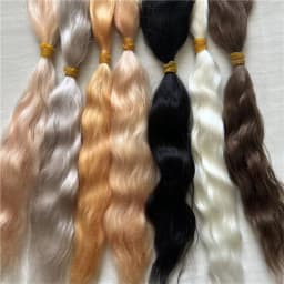 Top Quality 14 Colors Reborn Doll Mohair Wig 100% Pure Mohair Natural Black White Light Coffee Colors DIY BJD Doll Reborn Doll