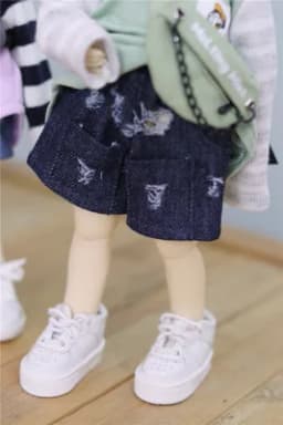 BJD doll Clothes Suitable for 1/4, 1/6, MDD Bear Sister Hoodie Tops Bjddoll Accessories