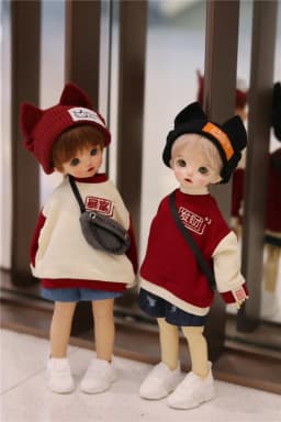 BJD doll clothes suitable for 1/4,1/6 , MDD bear sister hoodie Tops bjddoll accessories