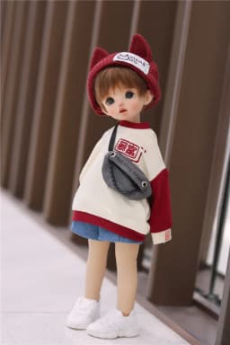 BJD doll clothes suitable for 1/4,1/6 , MDD bear sister hoodie Tops bjddoll accessories