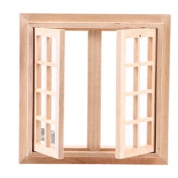 1/12 Dollhouse Miniature Blank Wood Window Frame Doll House Accessories Pretend Play Toy For Doll House Furniture Miniatures