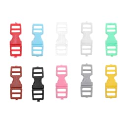 10pcs 4mm Mini Buckle Plastic Buckles Handmade Backpack Button Dog Collar Strap DIY Bracelet Outdoor Camping Webbing Asseccories