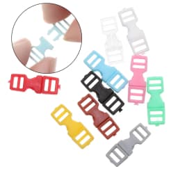 10pcs 4mm Mini Buckle Plastic Buckles Handmade Backpack Button Dog Collar Strap DIY Bracelet Outdoor Camping Webbing Asseccories