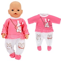 43 Cm Baby Doll Clothes Rompers for 17 Inch Baby Doll Suit Costume Set