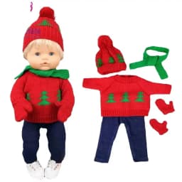 Doll Clothes Sweater Ropa Y Su Hermanita 40 Cm Baby Dolls Clothes Hat Set Child Gift