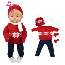 Doll Clothes Sweater Ropa Y Su Hermanita 40 Cm Baby Dolls Clothes Hat Set Child Gift