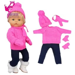 Doll Clothes Sweater Ropa Y Su Hermanita 40 Cm Baby Dolls Clothes Hat Set Child Gift