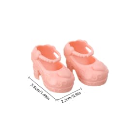 3.8*2.3cm Doll Shoes For 1/6 Blyth Doll Fat Doll Cute Dress Up Toys Sandals Colorful Princess Doll Shoes DIY Doll Accessories