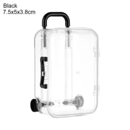 Fashion Mini Suitcase for Dolls Miniature Toys Trunk Dollhouse Decoration Lovely Small Clutch Jewellery Box Doll Handbag