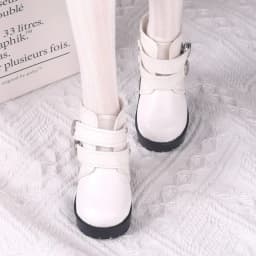 Fashion Bjd Doll Shoes 1/3 Dolls Accessories PU Leather Rivet Boots For 18-inch Doll Clothes 1/6 BJD Doll Wearing Shoes