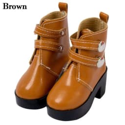 Fashion Bjd Doll Shoes 1/3 Dolls Accessories PU Leather Rivet Boots For 18-inch Doll Clothes 1/6 BJD Doll Wearing Shoes