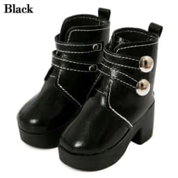 Fashion Bjd Doll Shoes 1/3 Dolls Accessories PU Leather Rivet Boots For 18-inch Doll Clothes 1/6 BJD Doll Wearing Shoes