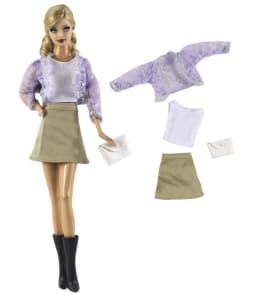 1 Set Doll Clothes 1:6 Scale Dress Outfit for 11.5 Inch 30cm Doll Many Style for Choice Gifts for Girls Doll Accessories #3