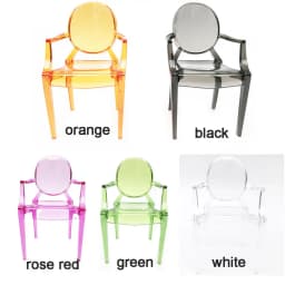 Toys Children Miniature House Decor Dollhouse Furniture 1/6 Doll Armchair Dinning Room Plastic