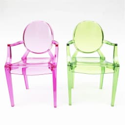 Toys Children Miniature House Decor Dollhouse Furniture 1/6 Doll Armchair Dinning Room Plastic