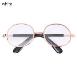 8.5cm Miniature Doll Sunglasses Metal Round Frame Glasses Lovely Doll Eyeglasses For Blythe Doll Accessories Kids Toys