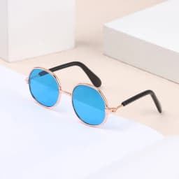 8.5cm Miniature Doll Sunglasses Metal Round Frame Glasses Lovely Doll Eyeglasses For Blythe Doll Accessories Kids Toys