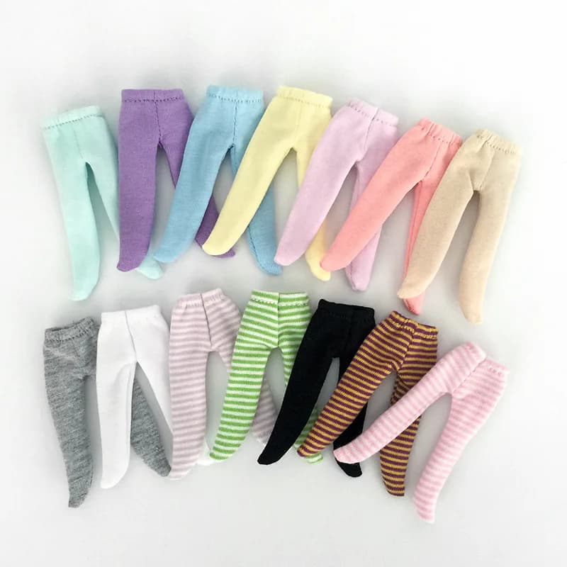 New Pretty Girl Doll Socks Cute High Waist Legging Stockings Accessories For 11cm/ 4" OB11 Doll, Gsc, Molly, Dod doll Body