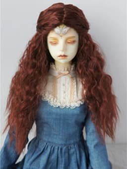 JD119 1/6 1/4 1/3 Long Princess Wave Synthetic Mohair BJD Wigs 1/6 1/4 1/3 YOSD MSD SD DOD Blythes Doll Accessories