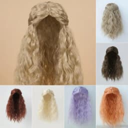 JD119 1/6 1/4 1/3 Long Princess Wave Synthetic mohair BJD wigs 1/6 1/4 1/3 YOSD MSD SD DOD Blythes Doll accessories