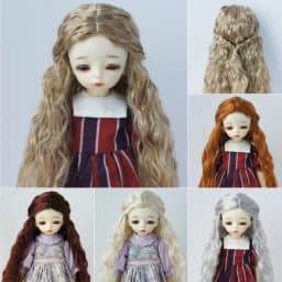 JD119 1/6 1/4 1/3 Long Princess Wave Synthetic mohair BJD wigs 1/6 1/4 1/3 YOSD MSD SD DOD Blythes Doll accessories