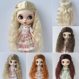 JD119 1/6 1/4 1/3 Long Princess Wave Synthetic mohair BJD wigs 1/6 1/4 1/3 YOSD MSD SD DOD Blythes Doll accessories