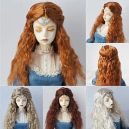 JD119 1/6 1/4 1/3 Long Princess Wave Synthetic mohair BJD wigs 1/6 1/4 1/3 YOSD MSD SD DOD Blythes Doll accessories