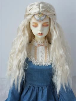 JD119 1/6 1/4 1/3 Long Princess Wave Synthetic Mohair BJD Wigs 1/6 1/4 1/3 YOSD MSD SD DOD Blythes Doll Accessories