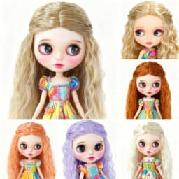 JD119 1/6 1/4 1/3 Long Princess Wave Synthetic Mohair BJD Wigs 1/6 1/4 1/3 YOSD MSD SD DOD Blythes Doll Accessories