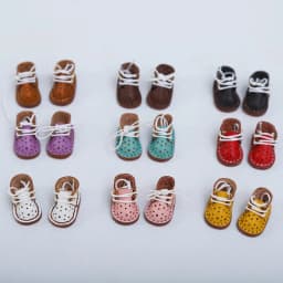 Ob11 handmade leather breathable sneakers Fashion Doll Cowhide high heel Shoes For Ob11, Obitsu 11, Holala, Gcs, 1/12bjd Dolls