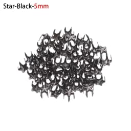 50Pcs Star/Heart Shape Bags Buckle Mini Metal Buckles for DIY Doll Clothes 4/5/6mm Tiny Buttons Doll Clothing Accessories