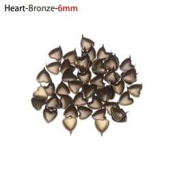 50Pcs Star/Heart Shape Bags Buckle Mini Metal Buckles for DIY Doll Clothes 4/5/6mm Tiny Buttons Doll Clothing Accessories