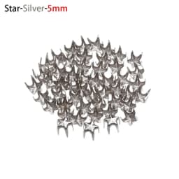 50Pcs Star/Heart Shape Bags Buckle Mini Metal Buckles for DIY Doll Clothes 4/5/6mm Tiny Buttons Doll Clothing Accessories