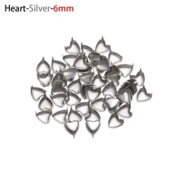 50Pcs Star/Heart Shape Bags Buckle Mini Metal Buckles for DIY Doll Clothes 4/5/6mm Tiny Buttons Doll Clothing Accessories