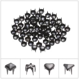 50Pcs Star/Heart Shape Bags Buckle Mini Metal Buckles for DIY Doll Clothes 4/5/6mm Tiny Buttons Doll Clothing Accessories