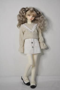 BJD MSD Doll Shoes In Stock YOSD 1/6 1/4 Black White Match Color Pointed Toe Black-White Small Leather Shoes BJD Accessories