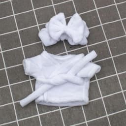 Cute Headband Pajamas For 10cm/15cm/20cm Doll Clothes Idol Doll Accessories Toys Sleep Clothes Bathrobe Bathrobe Birthday Gift