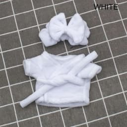 Cute Headband Pajamas For 10cm/15cm/20cm Doll Clothes Idol Doll Accessories Toys Sleep Clothes Bathrobe Bathrobe Birthday Gift